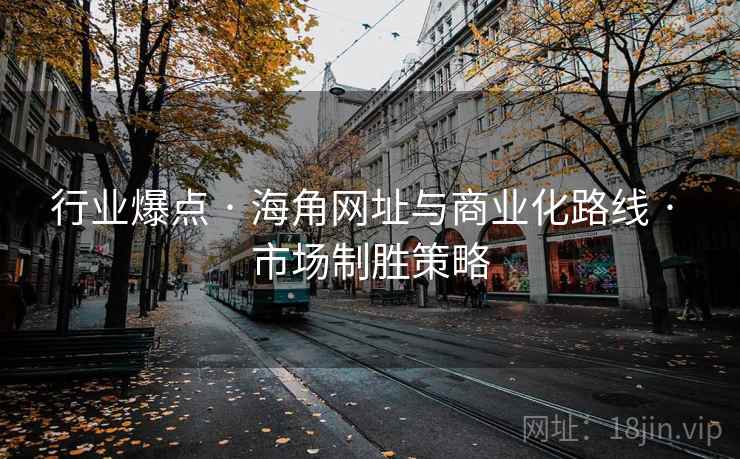 行业爆点 · 海角网址与商业化路线 · 市场制胜策略