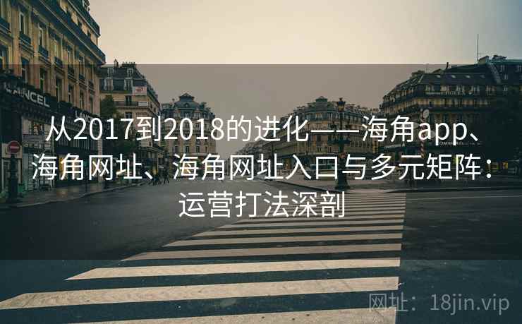 从2017到2018的进化——海角app、海角网址、海角网址入口与多元矩阵：运营打法深剖