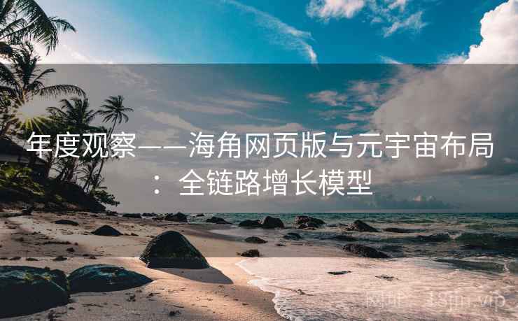 年度观察——海角网页版与元宇宙布局:全链路增长模型